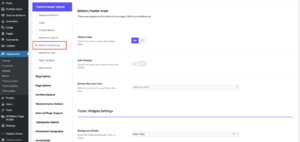 Footer possibilities in Somentra WP theme
