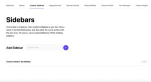 Custom Sidebars in Somentra