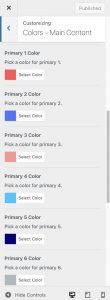 Customize Primary Colors in Impeka