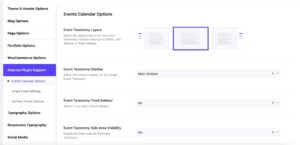 Events Calendar Options in Somentra
