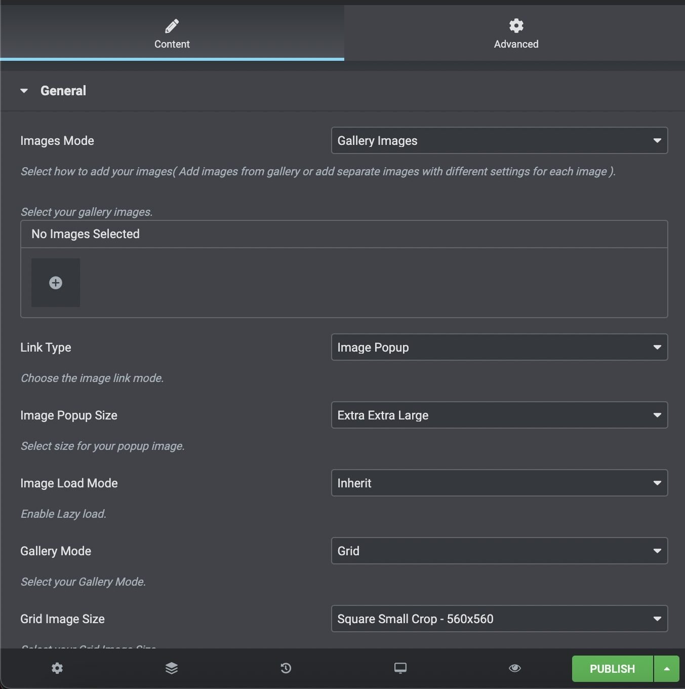 Somentra Gallery Element in Elementor