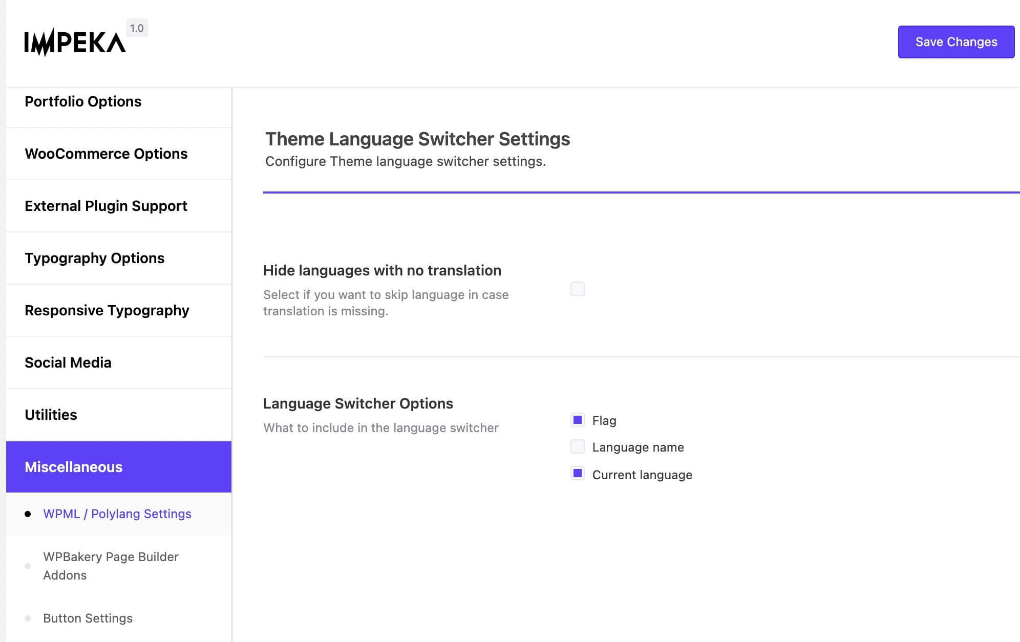 polylang language switcher