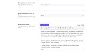 Privacy Modal Content Somentra