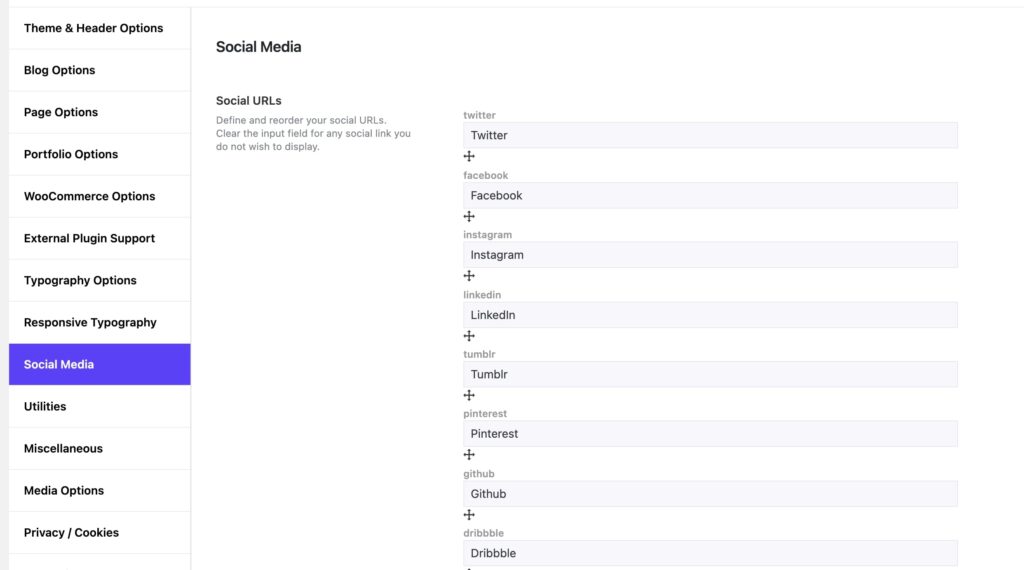 Set Social Links in Somentra