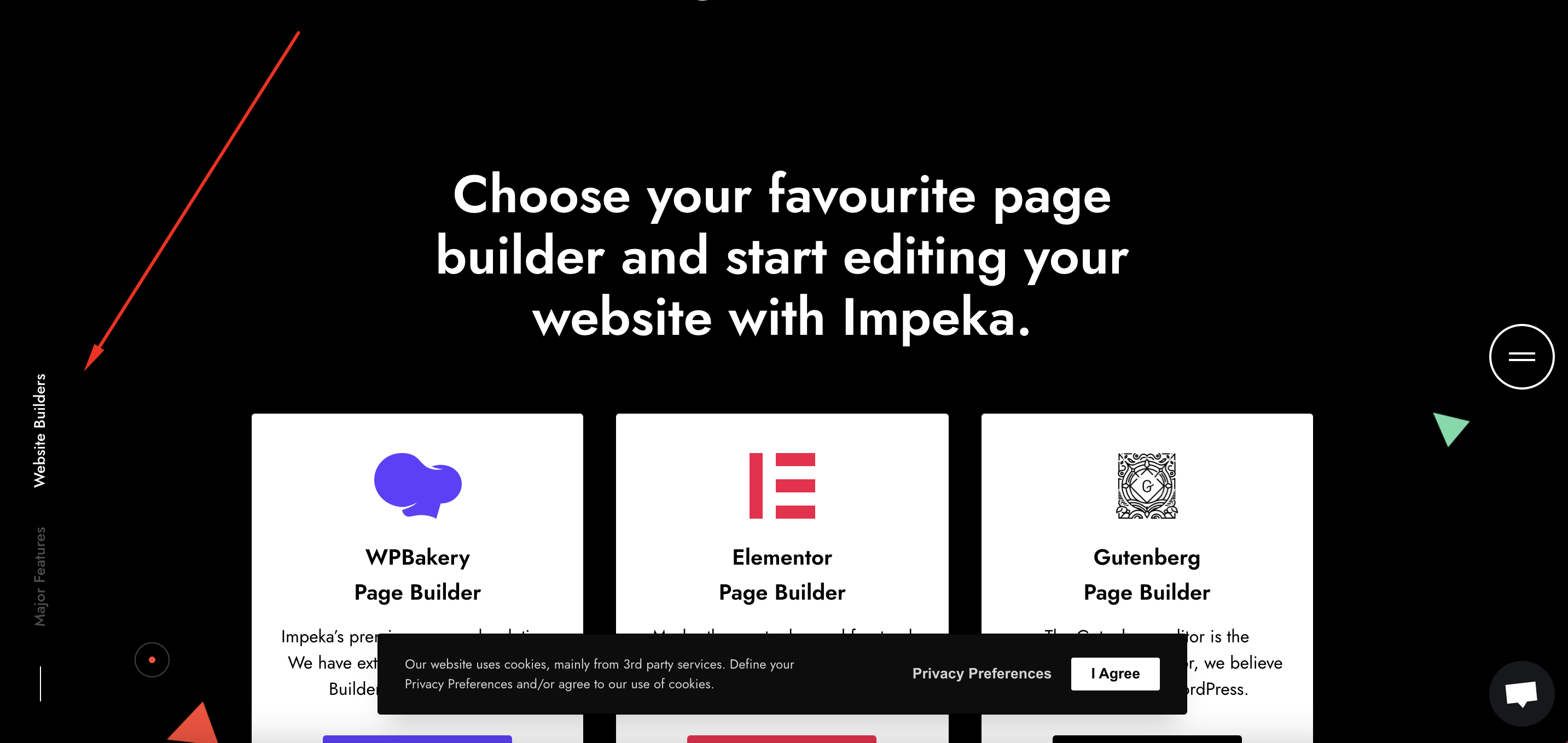 Section Navigation Template in Impeka 2