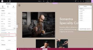 Scrolling Section Title - Elementor