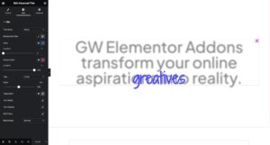 Style Options in the Advanced Title widget - GW Elementor Addons by Greatives