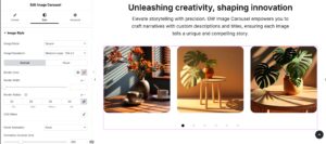 Image Carousel Widget GW Elementor Addons - Style tab