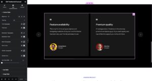 Style Options in the Testimonial Carousel widget - GW Elementor Addons by Greatives
